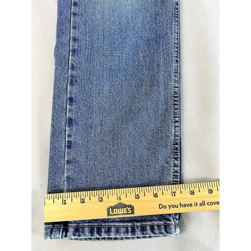 Levis 505 Regular Fit Jeans Mens 31x32 Med Wash Blue Denim Straight Leg